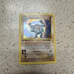 Machamp Base Set Shadowless 008/102 Deck Exclusives Holo Pokemon WOTC LP/MP - Image 1