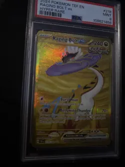 Raging Bolt ex 218/162 SV05: Temporal Forces Holo Pokemon Graded - Image 3