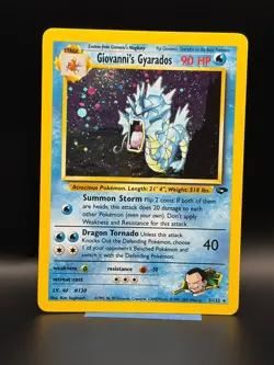 Giovanni's Gyarados Holo Rare Gym Challenge 005/132 MP Pokemon TCG SWIRL - Image 1