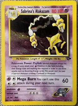 Pokemon: Sabrina's Alakazam 16/132 Gym Challenge Holo Rare (LP) - Image 1
