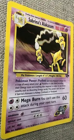 Pokemon: Sabrina's Alakazam 16/132 Gym Challenge Holo Rare (LP) - Image 2