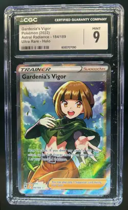 2022 Pokemon SWSH Astral Radiance Gardenia's Vigor #184/189 CGC 9 - Image 1