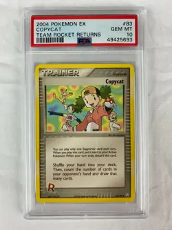 PSA 10 Gem Mint Copycat 2004 EX Team Rocket Returns #83 - Image 1