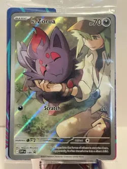 Pokemon TCG N's Zorua 189 Journey Together ETB Promo Holo Card, Sealed! - Image 1