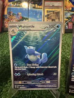 TCG Pokemon 151 Set Special Illustration Squirtle, Wartortle, Blastoise EX - Image 3