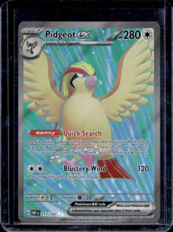 2023 Pokemon SV Obsidian Flames OBF EN Pidgeot ex #217/197 - Image 1