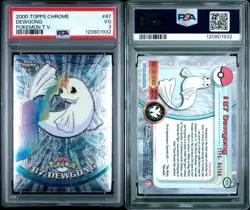 POPULATION 1! 2000 TOPPS CHROME POKEMON T.V. 87 DEWGONG PSA 3 - Image 3