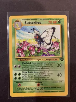 Pokemon TCG Butterfree Jungle 33/64 Regular Unlimited Uncommon - Image 1