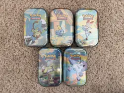 Pokemon A20/K19 Mini Tin Set Of 5 (contains XY Evolutions Pack) - Image 1