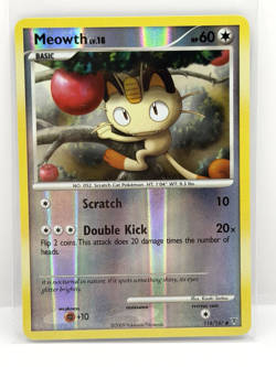 Pokemon TCG Meowth Supreme Victors 114/147 Reverse Holo MP. - Image 1