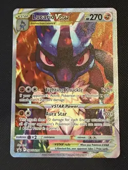 Pokemon TCG Lucario VSTAR SWSH291 Crown Zenith Promo NM Condition - Image 1