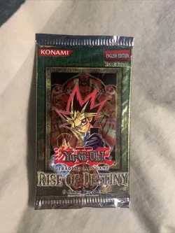 YuGiOh! Rise of Destiny 1st Edition Booster Pack factory sealed HOBBY Code - Image 1