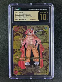 2024 One Piece GOL D. ROGER OP09-118 Gold Manga Super Alt Art JP CGC 10 PRISTINE - Image 1