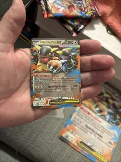 Pokemon Mega Kangaskhan EX Card 104/132 Me01: Mega Evolution Holo. N/M Or Better - Image 1