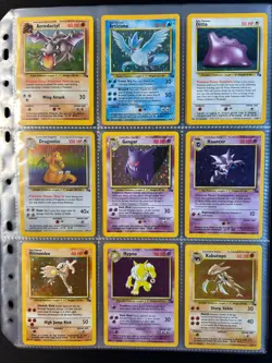 100% Complete Fossil Set 62/62 WOTC Vintage Pokemon Cards HOLO 1999 - Image 2