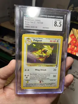 Pokemon Card PSA 8 Pidgeot Base Set 2 2000 Holo 14/130, Wizards Of The Coast! - Image 1
