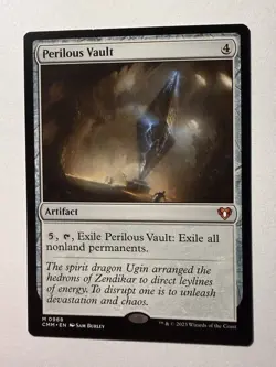 1x MTG - Perilous Vault (0968) - Commander Masters - CMM - LP - Image 1