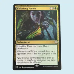 Elderfang Venom, Kaldheim Commander, Near Mint, Magic the Gathering MTG - Image 1