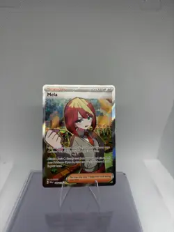 Pokemon TCG Trainer Mela Ultra Rare Holo Card 140/131 Prismatic Evolutions NM - Image 1