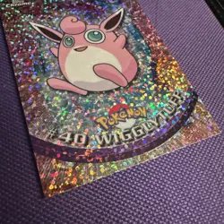 2000 TOPPS CHROME POKEMON T.V. SPARKLE #40 WIGGLYTUFF NM - Image 2