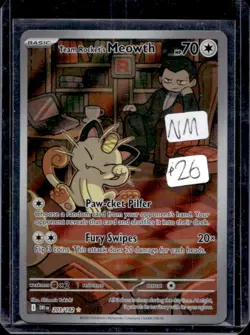 2025 Pokemon SV Destined Rivals Team Rocket's Meowth #203/182 - Image 1