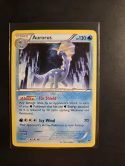 2014 Pokemon 2014 XY Furious Fists Aurorus #26/111 Regular LP - Image 1