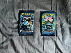 Pokemon XY Evolutions 2 Sealed Booster Packs Blastoise and Venusaur Art Sealed - Image 1