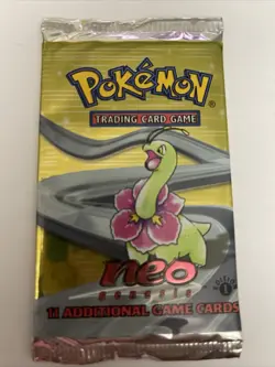 Pokemon 1st Edition Neo Genesis booster pack - Image 1