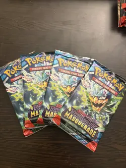 4x Pokemon TCG Scarlet And Violet Twilight Masquerade Booster Packs New Sealed - Image 1