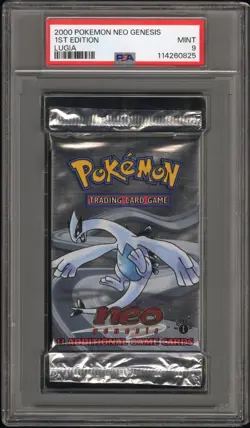 2000 Pokemon Neo Genesis 1st Edition Booster Pack - PSA 9 8 7 Sequential Art Set - Image 3
