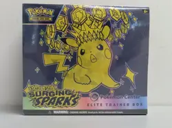 2024 Pokemon Surging Sparks Sealed Pokemon Center ETB Elite Trainer Box - Image 1