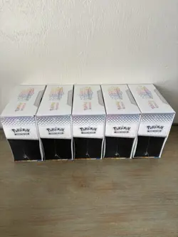 **LOT OF 5** Pokemon Prismatic Evolutions Elite Trainer Box ETB Factory Sealed - Image 3
