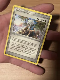 Pokemon Castaway Trainer Supporter 72/100 EX Crystal Guardians Uncommon English - Image 1