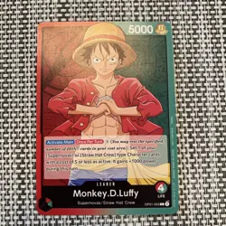 One Piece - Monkey.D.Luffy OP01-003 Leader - Romance Dawn PRE ERRATA #1 - Image 1