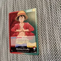 One Piece - Monkey.D.Luffy OP01-003 Leader - Romance Dawn PRE ERRATA #1 - Image 3