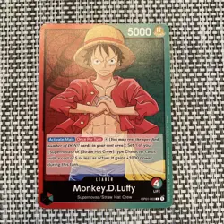 One Piece - Monkey.D.Luffy OP01-003 Leader - Romance Dawn PRE ERRATA #2 - Image 1