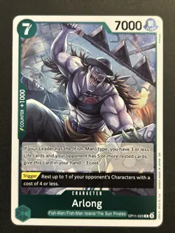 One Piece A Fist of Divine Speed - Arlong - Rare Foil - OP11-023 NM - Image 1