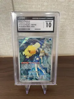 Misty’s Psyduck 193/182 CGC 10 Gem Mint IR Destined Rivals Pokemon - Image 1