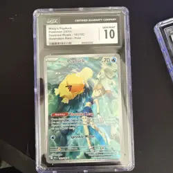 Pokemon TCG Misty's Psyduck Destined Rivals 193/182 Illustration Rare CGC 10 - Image 1
