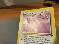 Pokemon TCG Koga's Ditto Holo Rare Card 10/132 Gym Challenge, Unlimited - Image 3