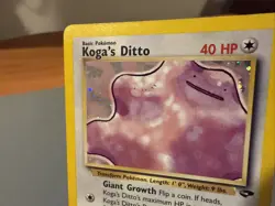 Pokemon TCG Koga's Ditto Holo Rare Card 10/132 Gym Challenge, Unlimited - Image 5