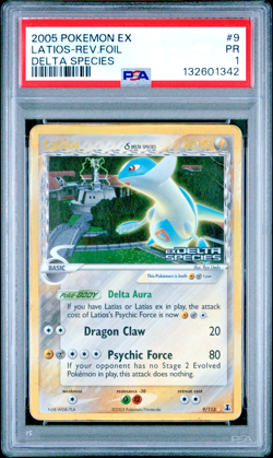 PSA 1 2005 Pokemon EX Delta Species Latios Reverse Holo Foil Rare 9/113 - Image 1