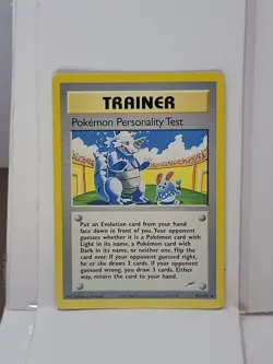 Pokemon Personality Test 102/105 1st Edition Neo Destiny NM-Mint - Image 1