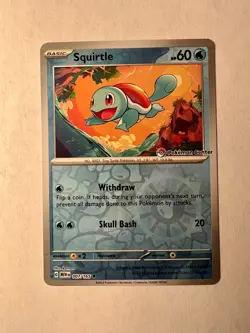 Pokemon SQUIRTLE 007/165 Stamped Promo (Pokemon Center Exclusive) NM/Near Mint - Image 1