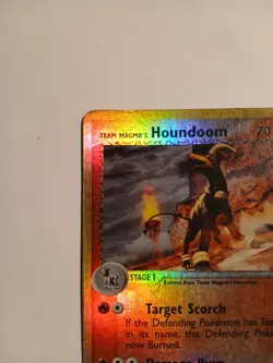 Team Magma's Houndoom 34/95 Team Magma vs Team Aqua Reverse Holo Card - Image 3