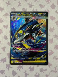 Mega Sharpedo ex 127/094 SIR Phantasmal Flames Pokemon Card Near Mint - Image 1