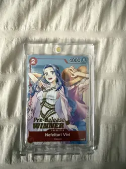Bandai Nefeltari Vivi [Winner] Promo Card ST01-009 Pre-release One Piece CCG - Image 1