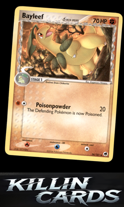 Bayleef (Delta Species) 26/101 Pokemon Uncommon Dragon Frontiers Card LP - Image 1