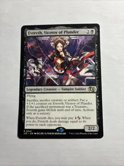 Evereth, Viceroy of Plunder (Anime) - Foundations Jumpstart MTG Plus Bonus Card! - Image 1