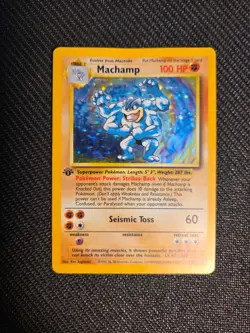 Machamp 1st edition 008/102 Deck Exclusives Holo See pics beautiful card - Image 1
